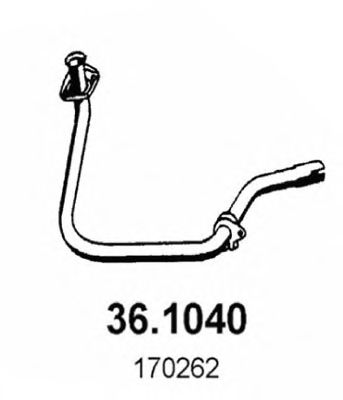 36.1040 ASSO Exhaust System Exhaust Pipe