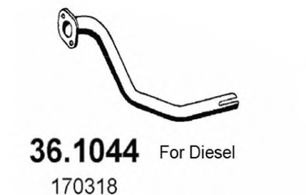 36.1044 ASSO Exhaust Pipe