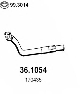 36.1054 ASSO Exhaust Pipe