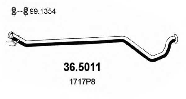 36.5011 ASSO Труба выхлопного газа