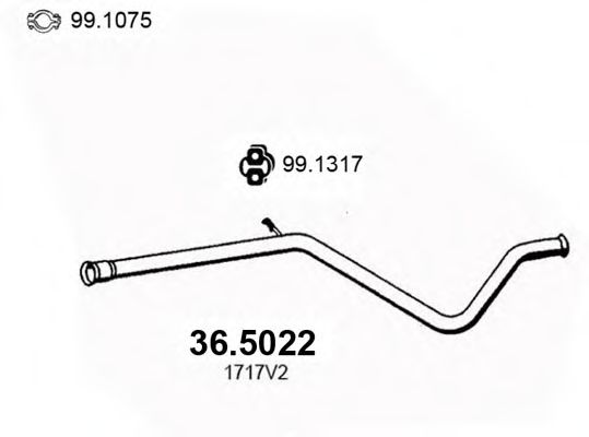 36.5022 ASSO Exhaust Pipe