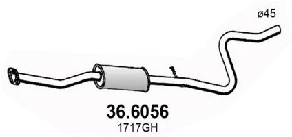 36.6056 ASSO Middle Silencer