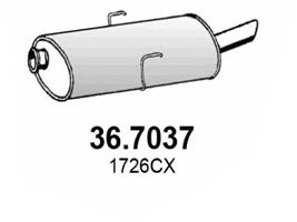 36.7037 ASSO Abgasanlage Endschalldämpfer