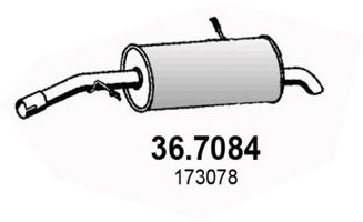 36.7084 ASSO Exhaust System End Silencer