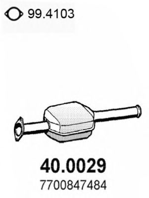 40.0029 ASSO Подвеска / амортизация Амортизатор