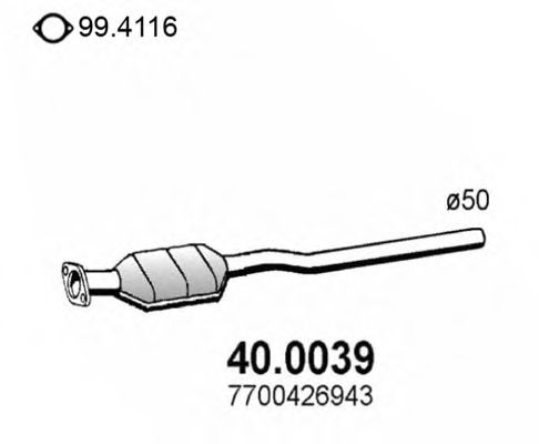 40.0039 ASSO Sensor, wheel speed