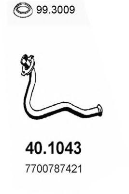 40.1043 ASSO Труба выхлопного газа