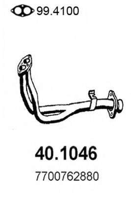 40.1046 ASSO Exhaust System Exhaust Pipe