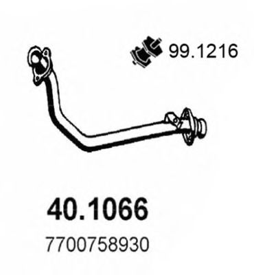 40.1066 ASSO Exhaust System Exhaust Pipe