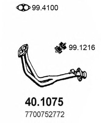 40.1075 ASSO Brake System Cable, parking brake