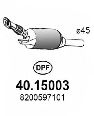 40.15003 ASSO Soot/Particulate Filter, exhaust system
