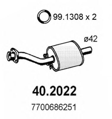 40.2022 ASSO Middle Silencer