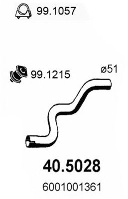 40.5028 ASSO Exhaust Pipe