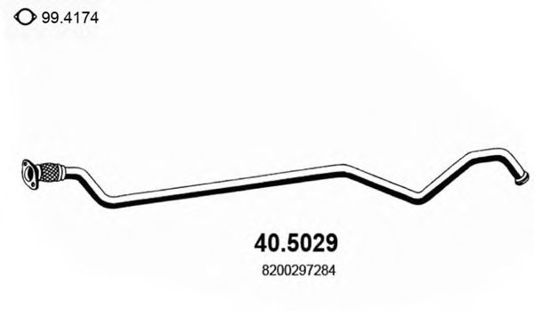 40.5029 ASSO Exhaust System Exhaust Pipe