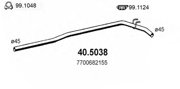 40.5038 ASSO Exhaust Pipe