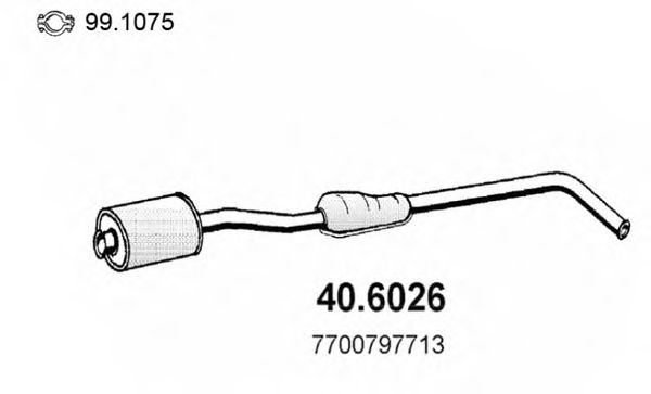 40.6026 ASSO Middle Silencer
