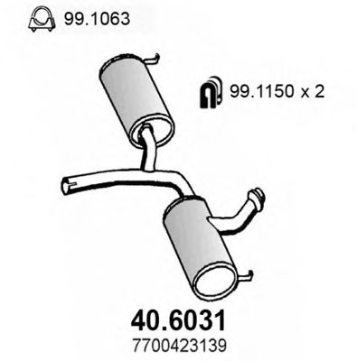 40.6031 ASSO Exhaust System Catalytic Converter