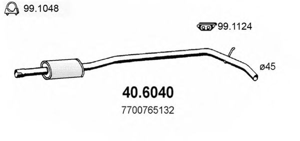40.6040 ASSO Gasket, cylinder head cover