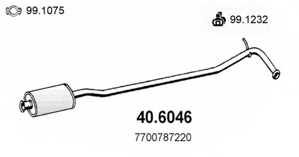 40.6046 ASSO Front Silencer