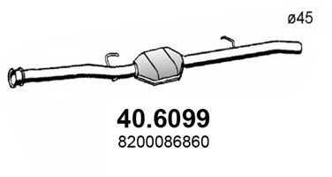 40.6099 ASSO Exhaust System Middle Silencer