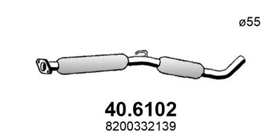 40.6102 ASSO Mittelschalldämpfer
