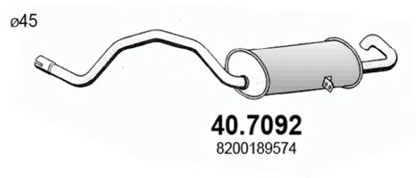40.7092 ASSO Exhaust System End Silencer
