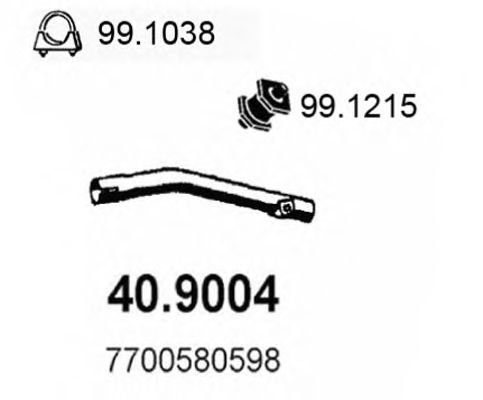 40.9004 ASSO Exhaust Pipe