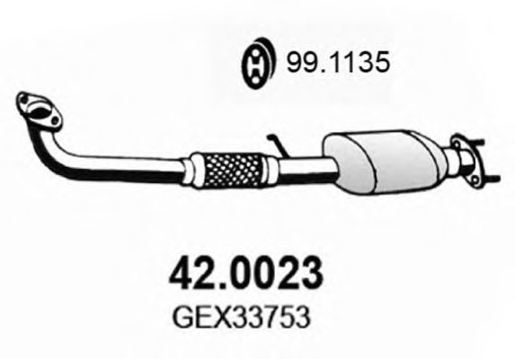42.0023 ASSO Rubber Strip, exhaust system