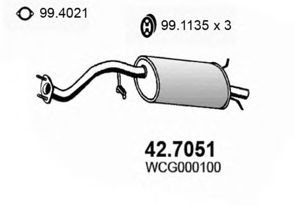 42.7051 ASSO Steering Tie Rod End