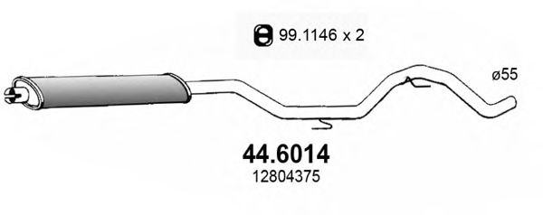 44.6014 ASSO Body Gas Spring, boot-/cargo area