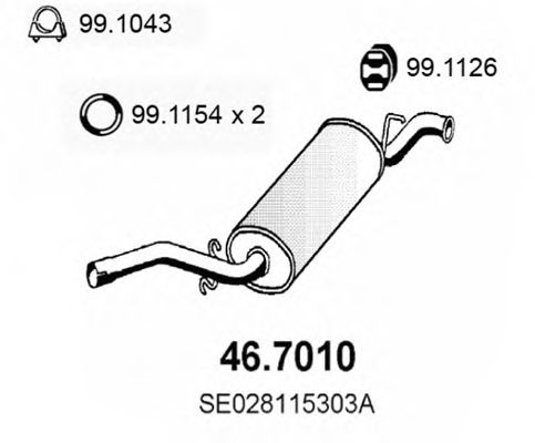 46.7010 ASSO Exhaust Pipe