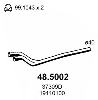 48.5002 ASSO Exhaust Pipe