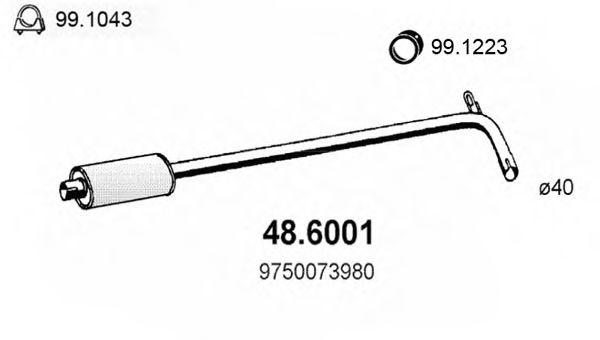 48.6001 ASSO Wheel Suspension Wheel Hub