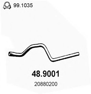 48.9001 ASSO Exhaust Pipe