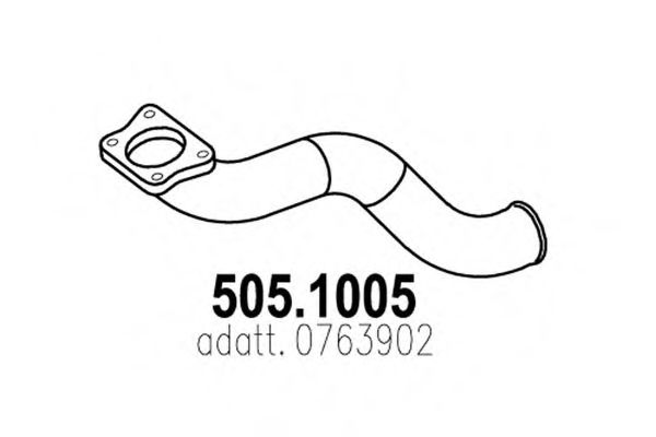 505.1005 ASSO Exhaust System Exhaust Pipe