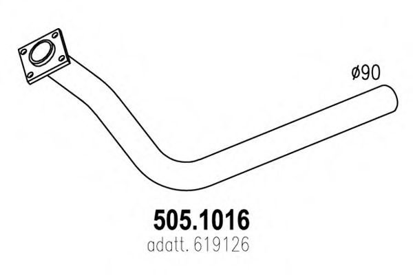 505.1016 ASSO Exhaust System Exhaust Pipe