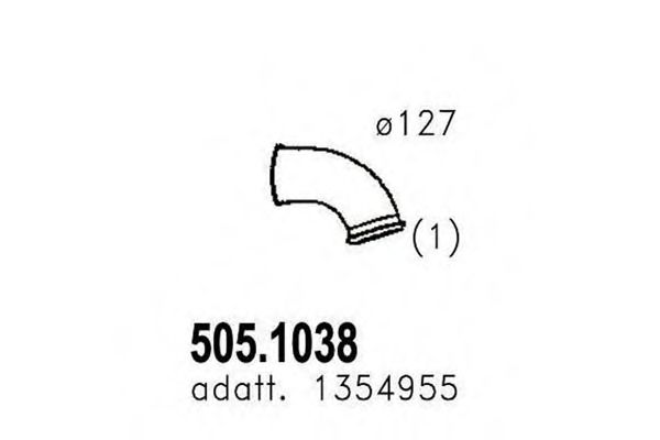505.1038 ASSO Exhaust Pipe