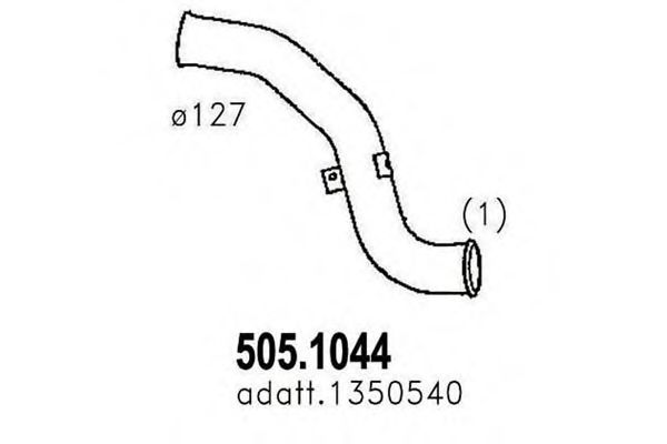 505.1044 ASSO Exhaust Pipe
