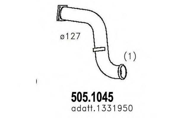 505.1045 ASSO Exhaust Pipe