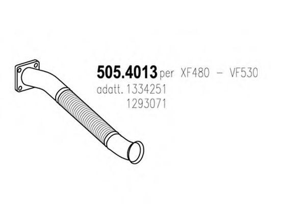 505.4013 ASSO Abgasanlage Flexrohr, Abgasanlage