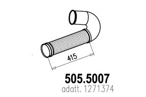 505.5007 ASSO Exhaust Pipe