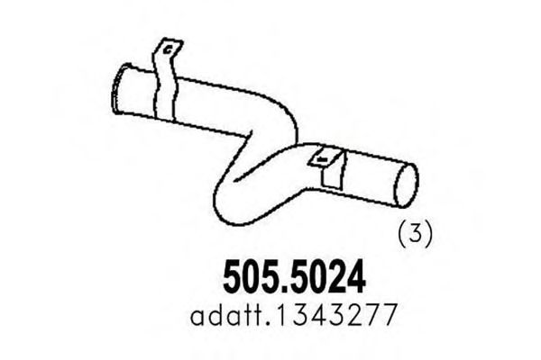 505.5024 ASSO Exhaust System Exhaust Pipe