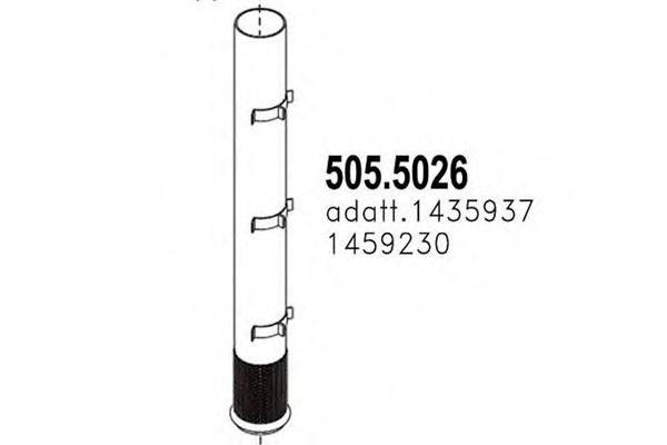 505.5026 ASSO Exhaust System Exhaust Pipe