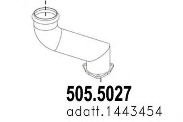 505.5027 ASSO Exhaust System Exhaust Pipe