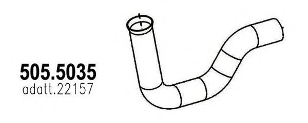 505.5035 ASSO Exhaust System Exhaust Pipe