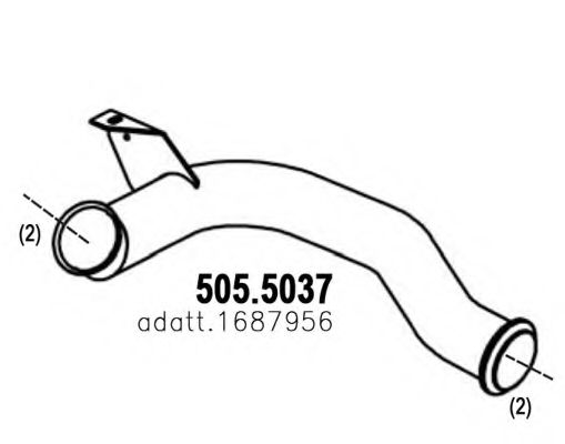 505.5037 ASSO Exhaust System Exhaust Pipe