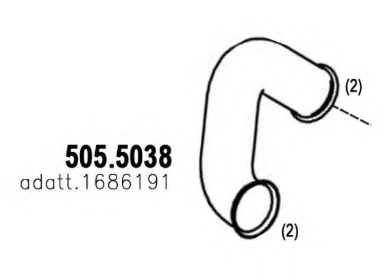 505.5038 ASSO Exhaust Pipe