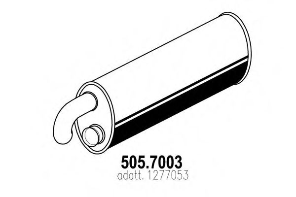 505.7003 ASSO Middle-/End Silencer