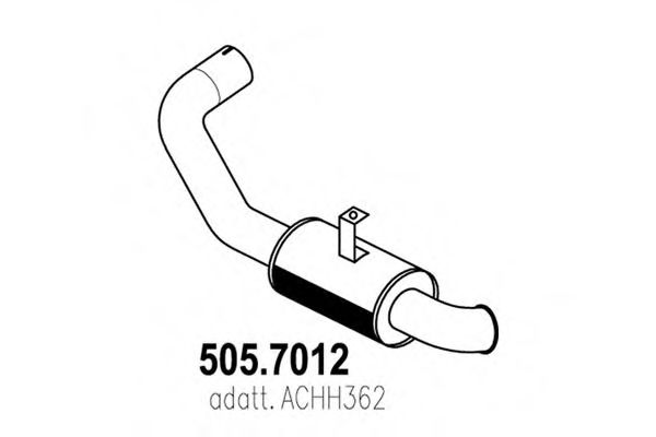 505.7012 ASSO Middle-/End Silencer