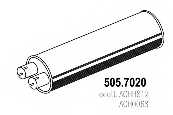 505.7020 ASSO Middle-/End Silencer
